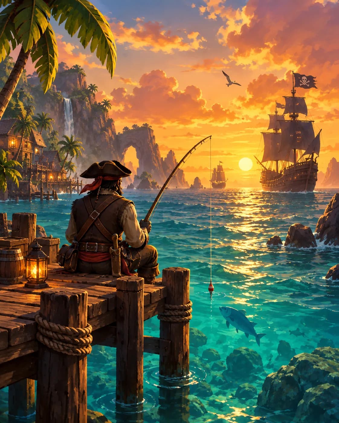Sea of Thieves – rybaření ve hře